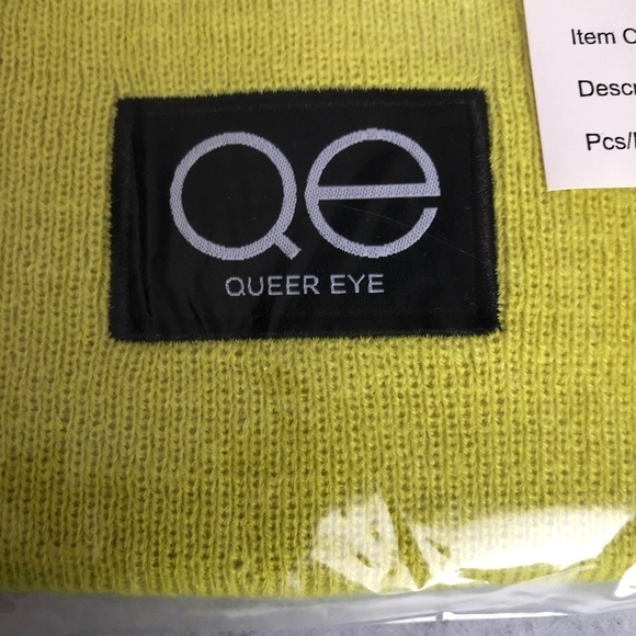 Queer Eye Yellow Chartreuse Knit Beanie Unisex OS - Picture 4 of 5